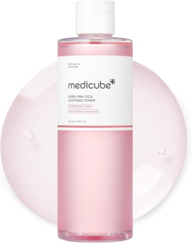 medicube Salmon DNA PDRN Pink CICA Toner apaisant I Pink Glow Toner pour stimuler la peau, apaiser e
