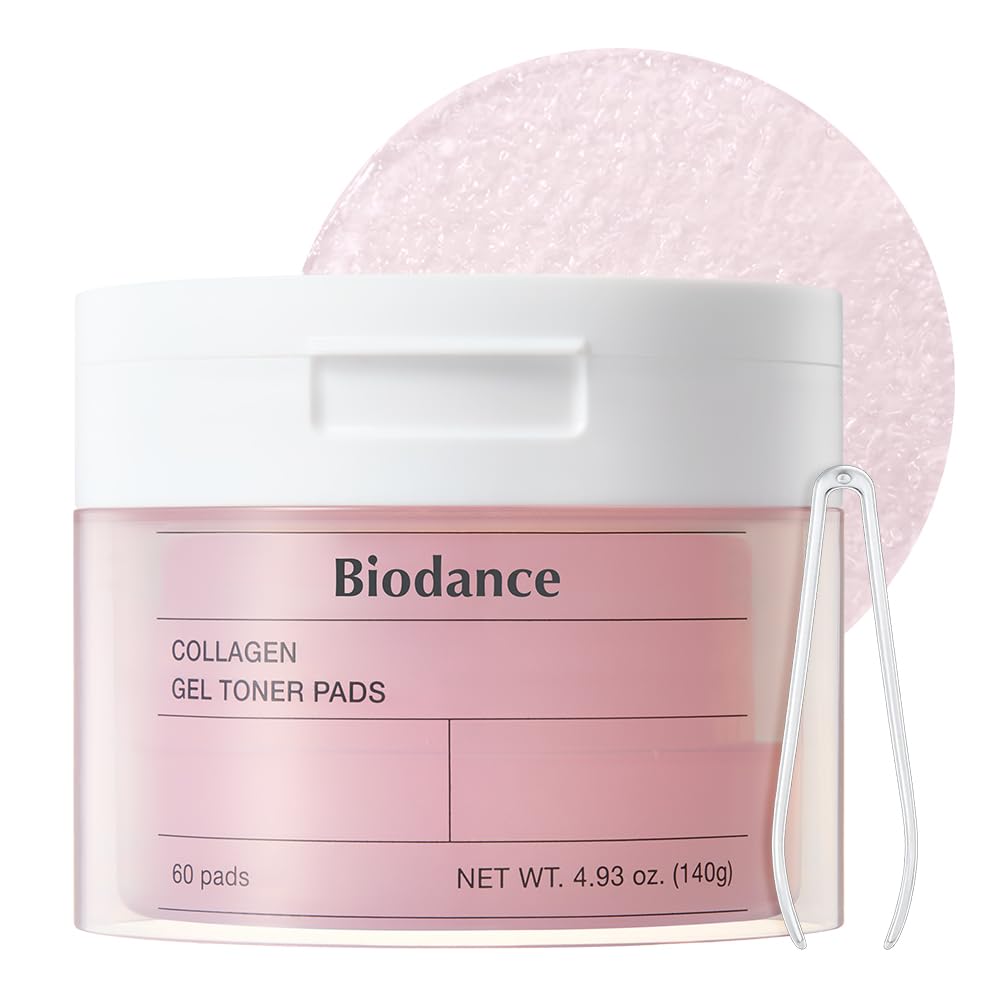 BIODANCE Pads Toniques au Gel de Collagène, Resserre les Pores et Améliore l'Élasticité, pour Peaux 