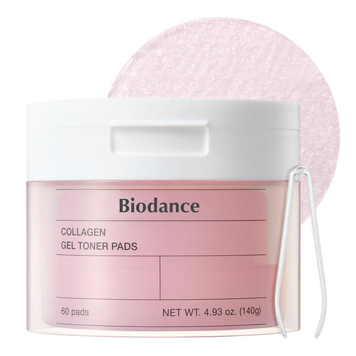BIODANCE Pads Toniques au Gel de Collagène, Resserre les Pores et Améliore l'Élasticité, pour Peaux 
