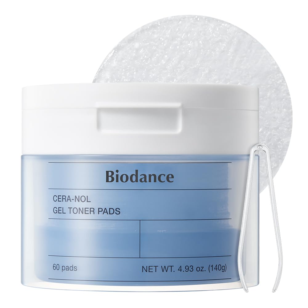 BIODANCE Hydro Cera-nol Gel Toner Pads, Gel aux Céramides, D-Panthénol et Acide Hyaluronique, Hydrat