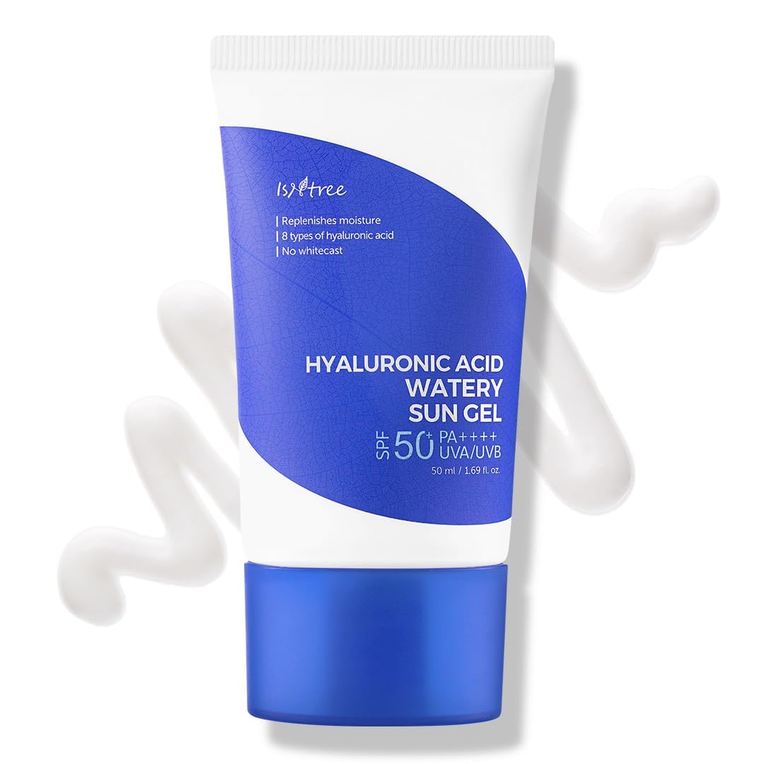 ISNTREE Hyaluronic Acid Watery Sun Gel 50 ml, SPF 50+ PA++++, Korean Sunscreen, Lightweight & Hydrat