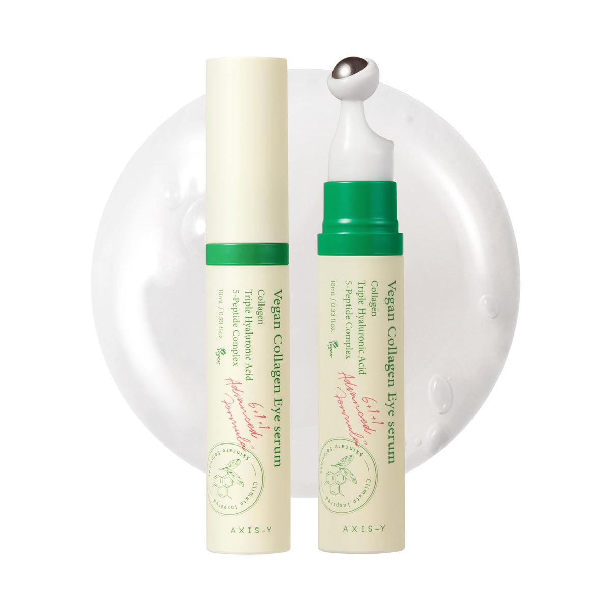 AXIS-Y Sérum Yeux Vegan Collagène K Beauté Sérum Au Collagène Avec Triple Acide Hyaluronique Et Pept