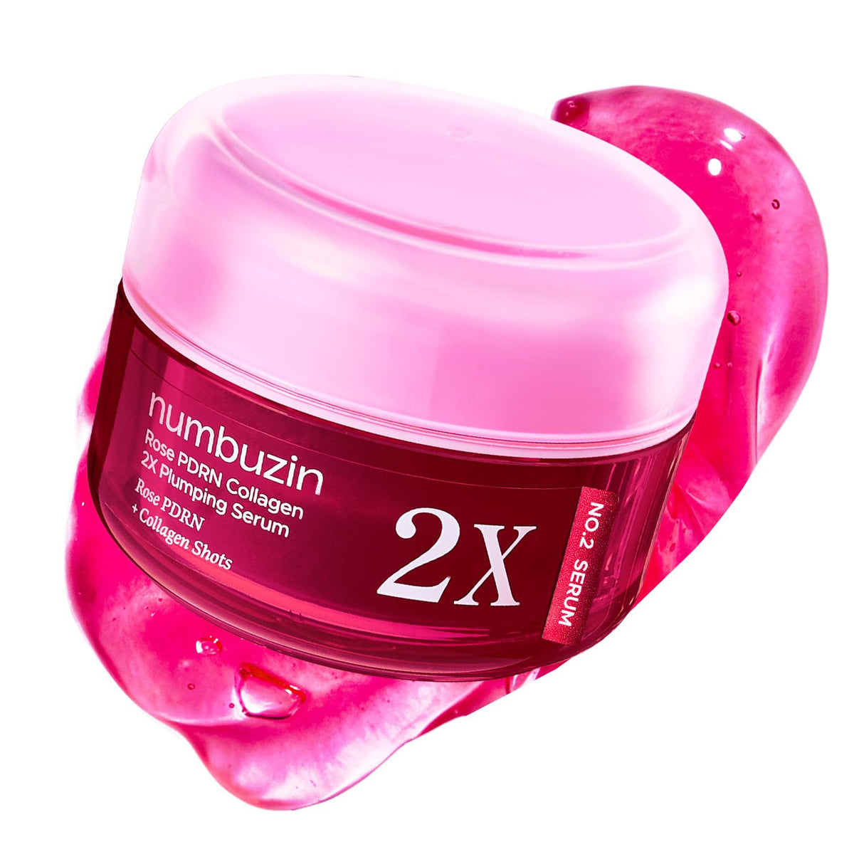 numbuzin No.2X Serum | Rose PDRN Collagen 2X Plumping Serum | Glowing, Hydrating, Firming, Korean Sk