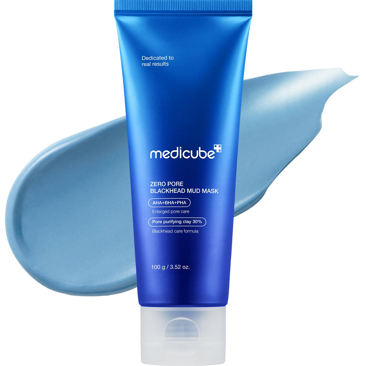 Medicube - Zero Pore Blackhead Mud Mask - Masque facial purifiant à l'argile, AHA+BHA+PHA - 100 g