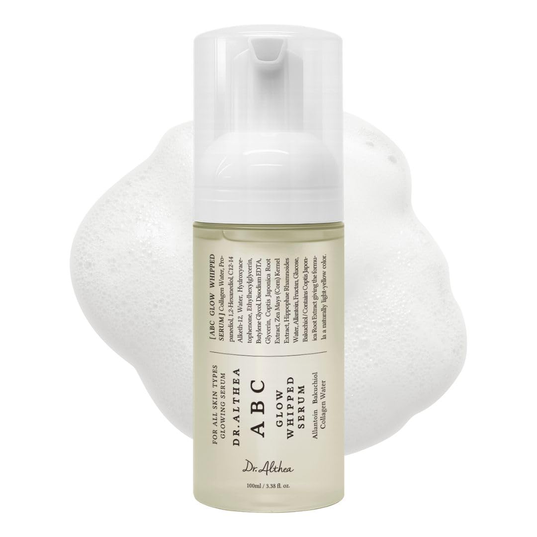 Dr.Althea ABC Glow Whipped Serum | Tonique Mousse au Collagène et Eau de Thé Vitaminée | Éclat du Te