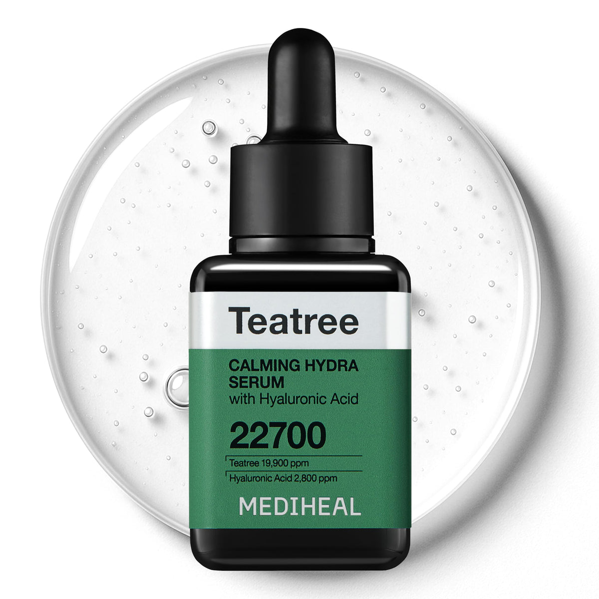 Mediheal Sérum à l'huile d'arbre à thé apaise rapidement la peau, soulage les rougeurs et le sébum, 