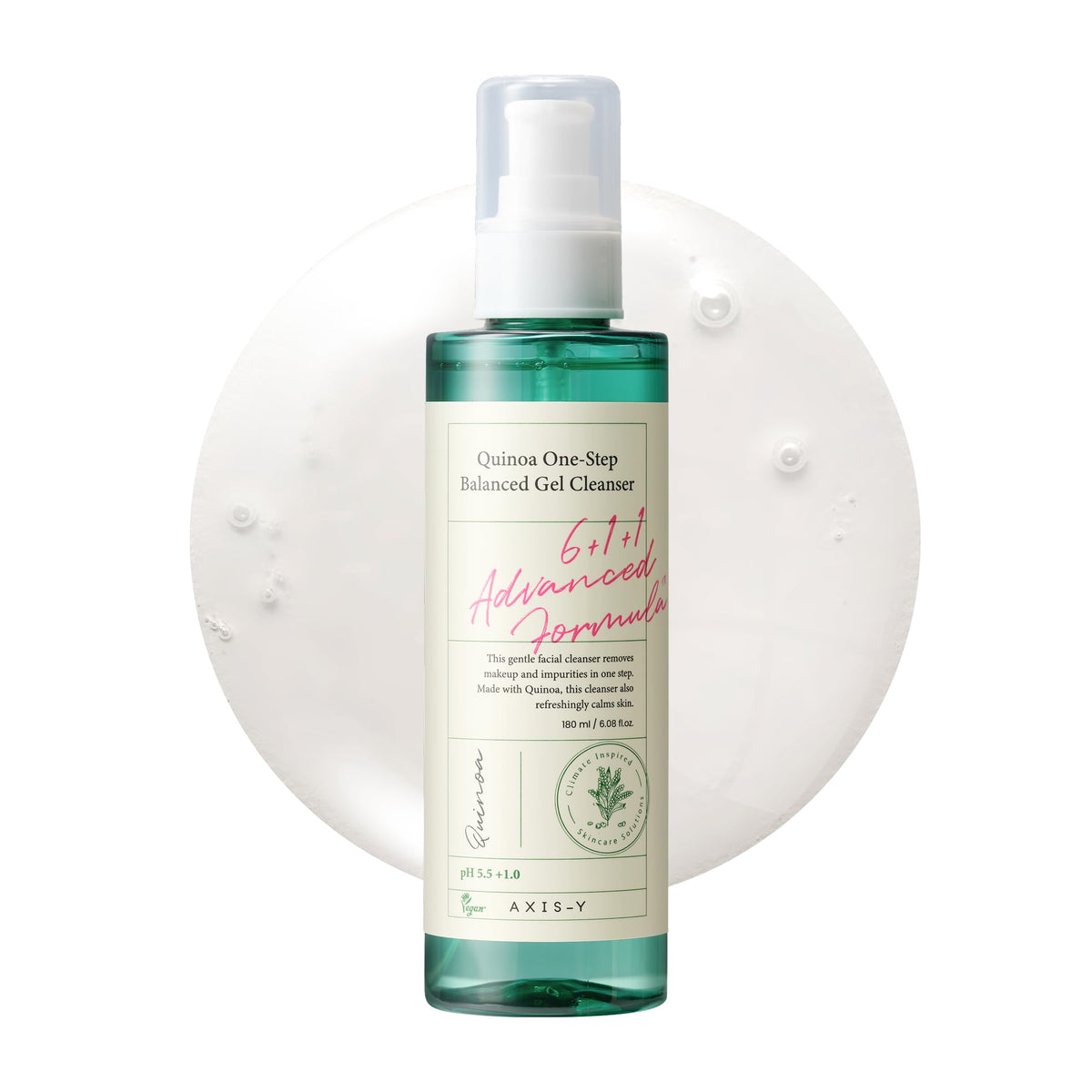 AXIS-Y Quinoa One Step Balanced Gel Cleanser Gel nettoyant pour le visage efficace et hydratant pour