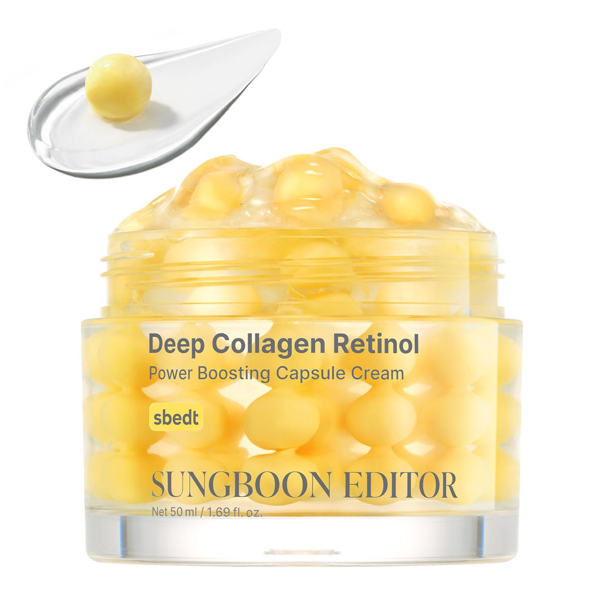 SUNGBOON EDITOR Deep Collagen Retinol Power Boostic Capsule Cream Microneedling, 1,69 Fl Oz (Lot De 