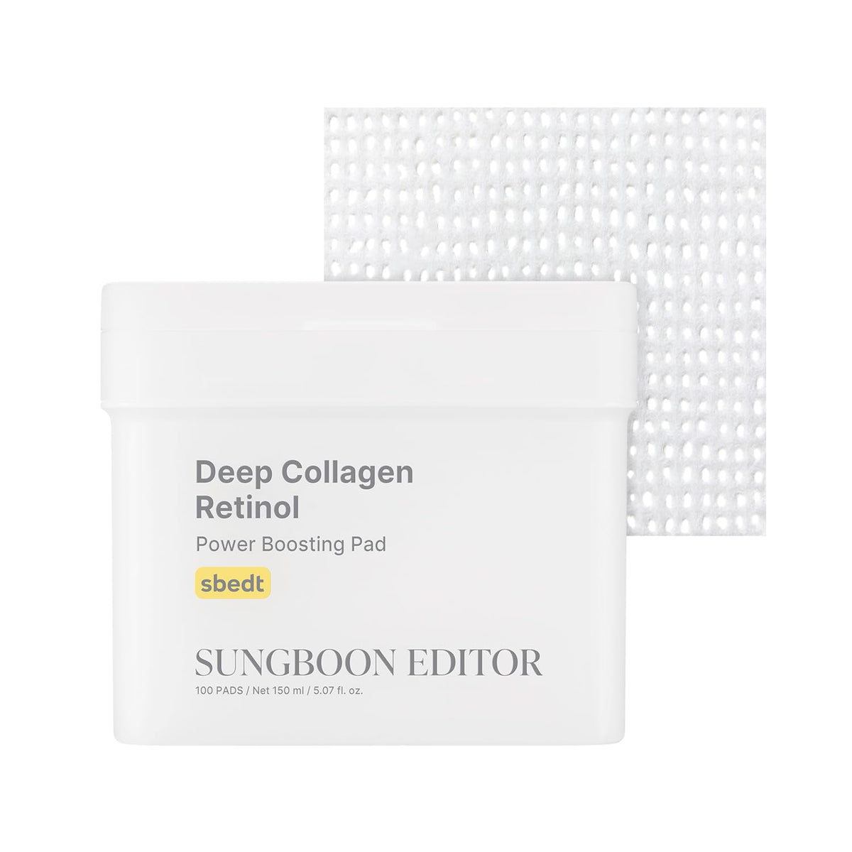 SUNGBOON EDITOR Tampons Stimulants Au Collagène Profond Et Au Rétinol, 100Ea