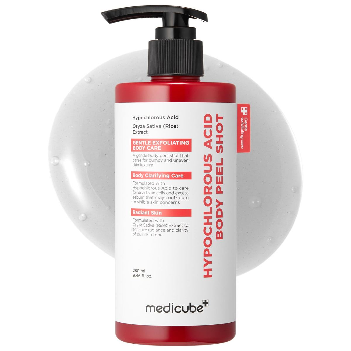 medicube Peel Shot avec acide hypochloreux | Sérum exfoliant doux pour le corps pour cellules mortes