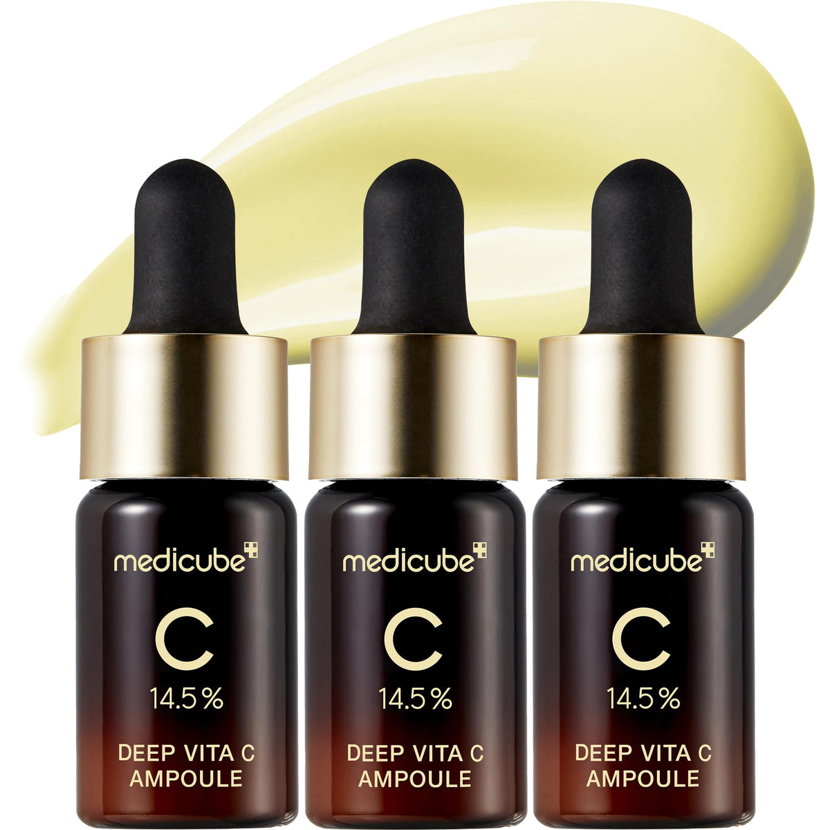 medicube Deep Vita C Serum 2.0 – 14.5% vitamine C pour taches pigmentaires – 10 g × 3