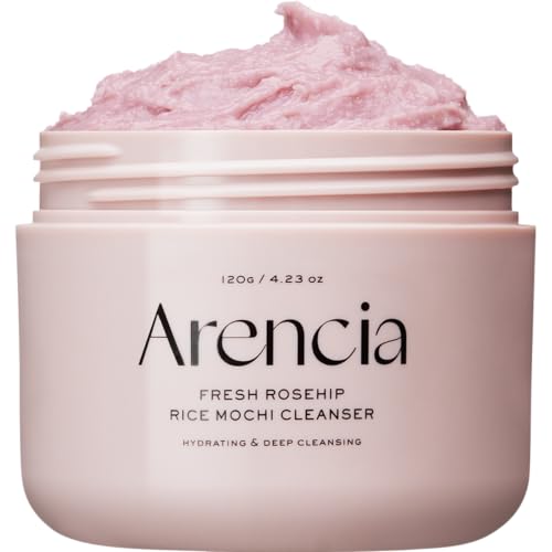 Arencia Moisissime Éclat de Caroubier Nettoyant et Exfoliant Mochi de Riz - Type Peau Universel avec