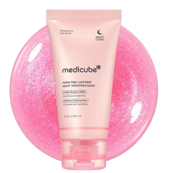 medicube PDRN Pink Caffeine Night Wrapping Mask, 75 ml