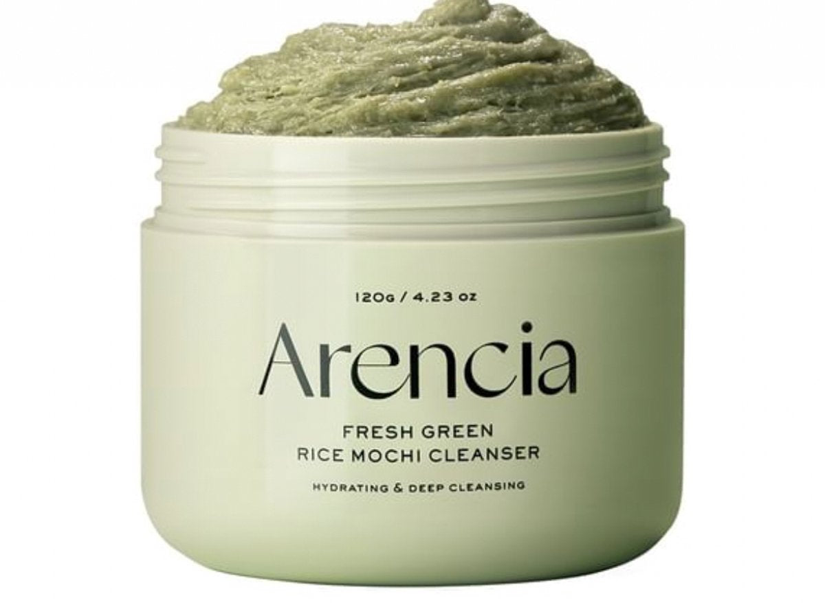 Arencia Nettoyant visage coréen au riz mochi – Masque pour le visage, nettoyant moussant, gommage do